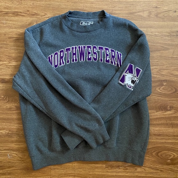 northwestern crew neck sweatshirt